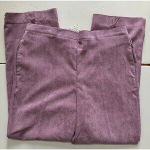 Alfred Dunner Women's Pullon Elastic Waist Classic Fit Corduroy Pants Pink